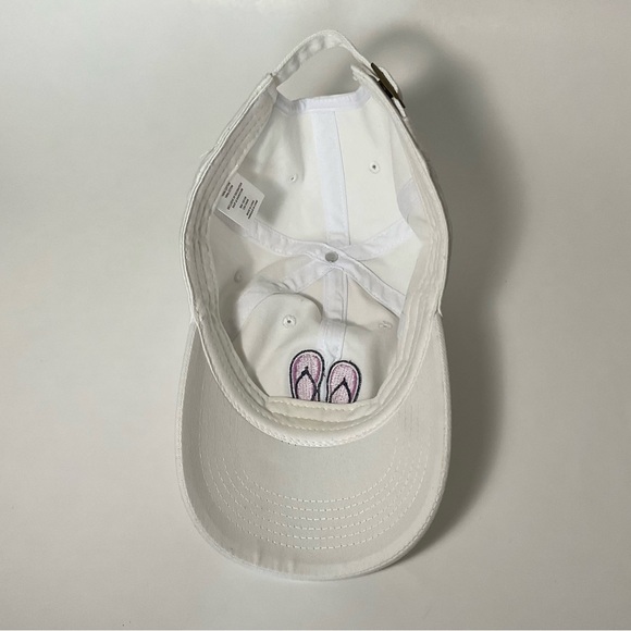 White Cap with Purple Flip-Flop - Picture 4 of 5